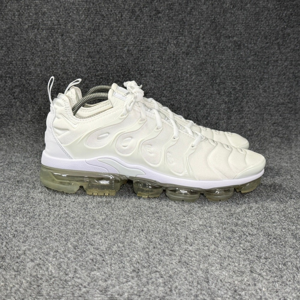 Nike Air VaporMax Plus Running Shoe Men 12 White Retro Athletic Training Sneaker
